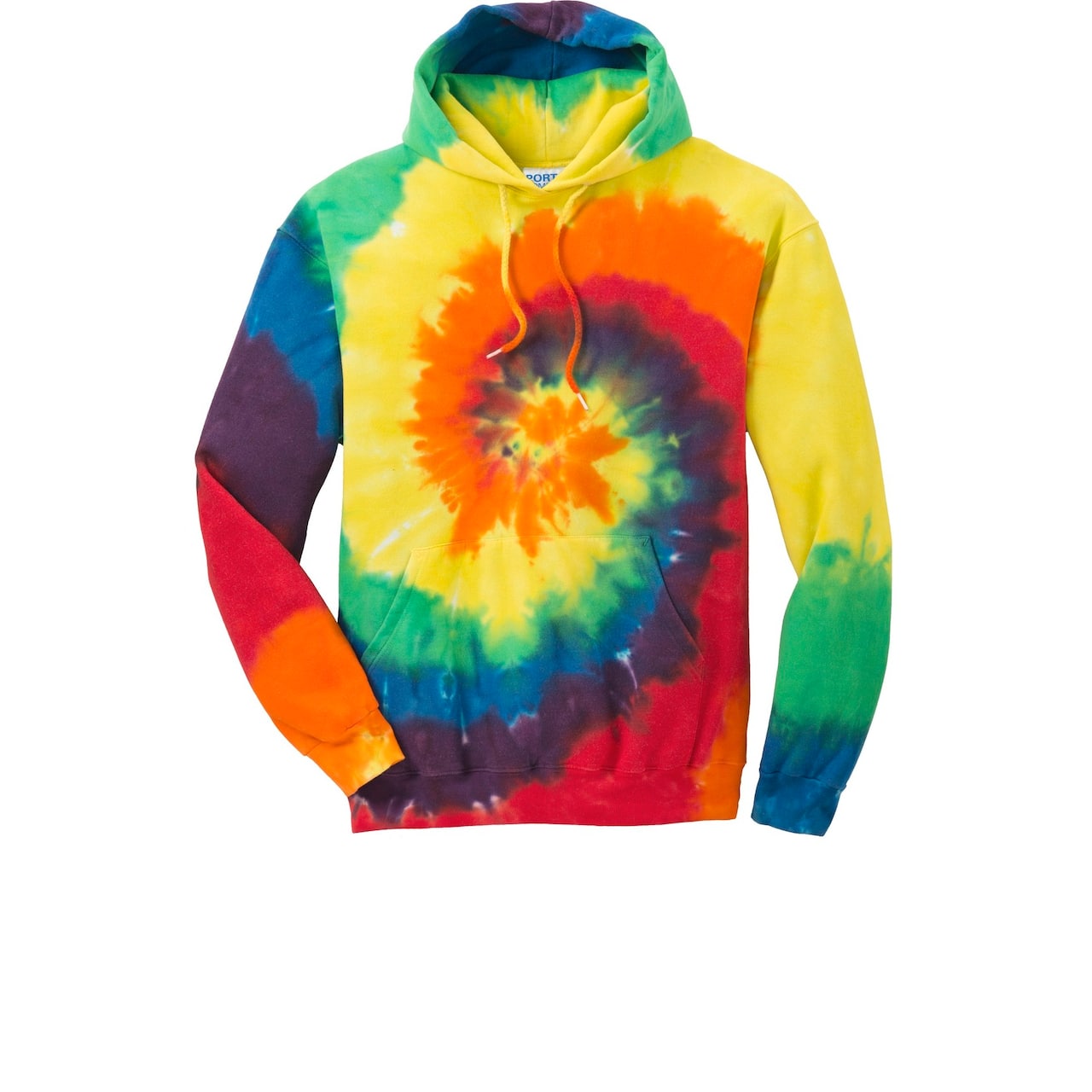 Port & Company® Tie-Dye Pullover Hooded Adult Sweatshirt